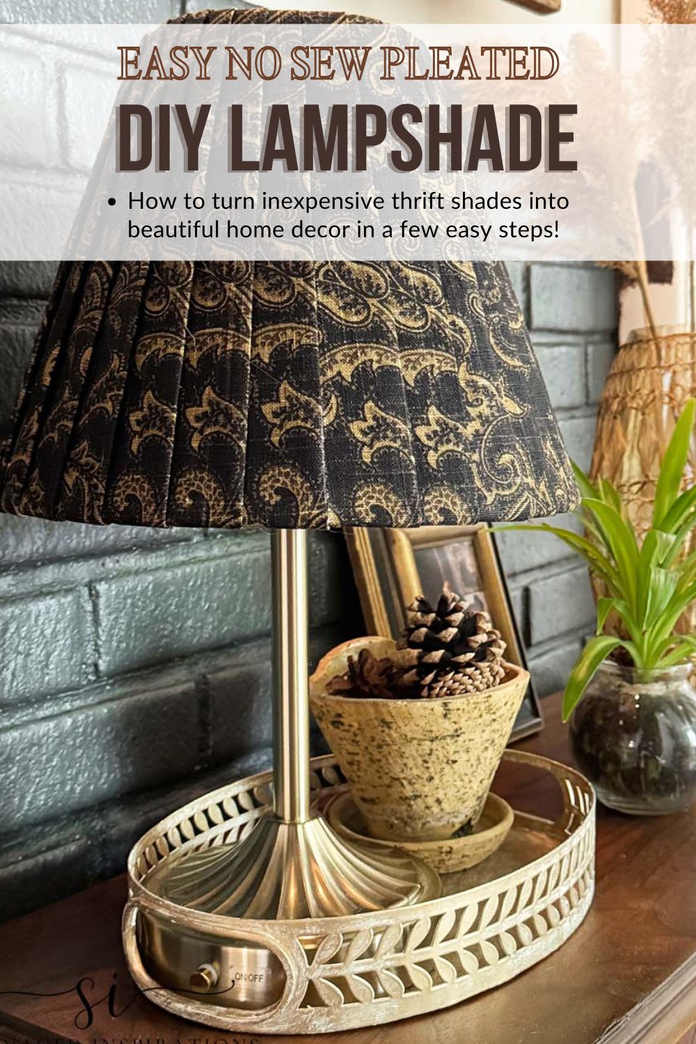DIY Pleated Lampshade - NO Sew!