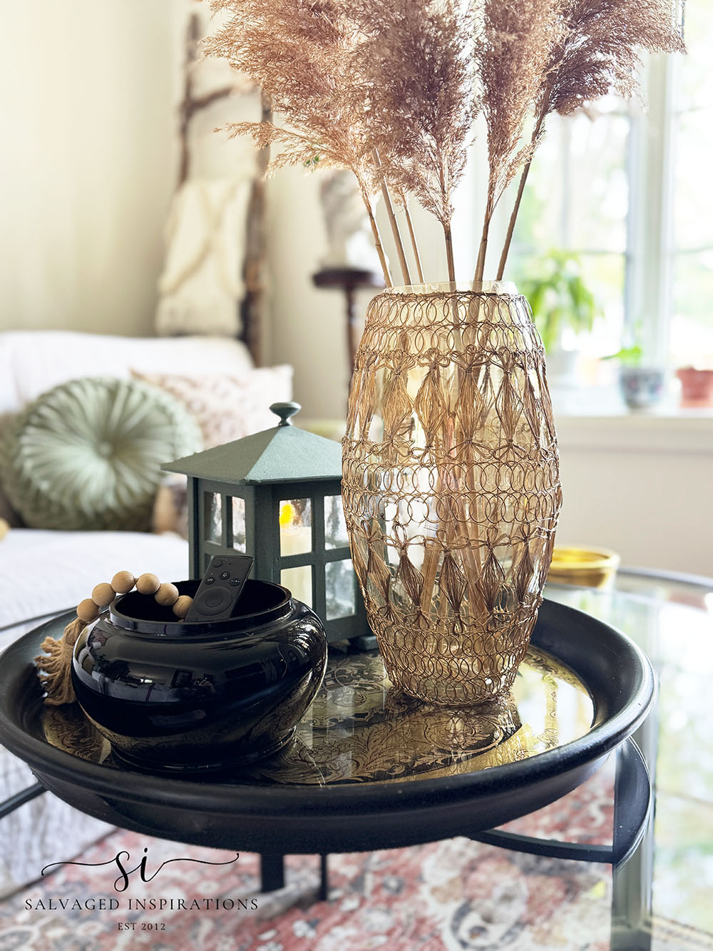 Large Living Room Table Tray Thrifted