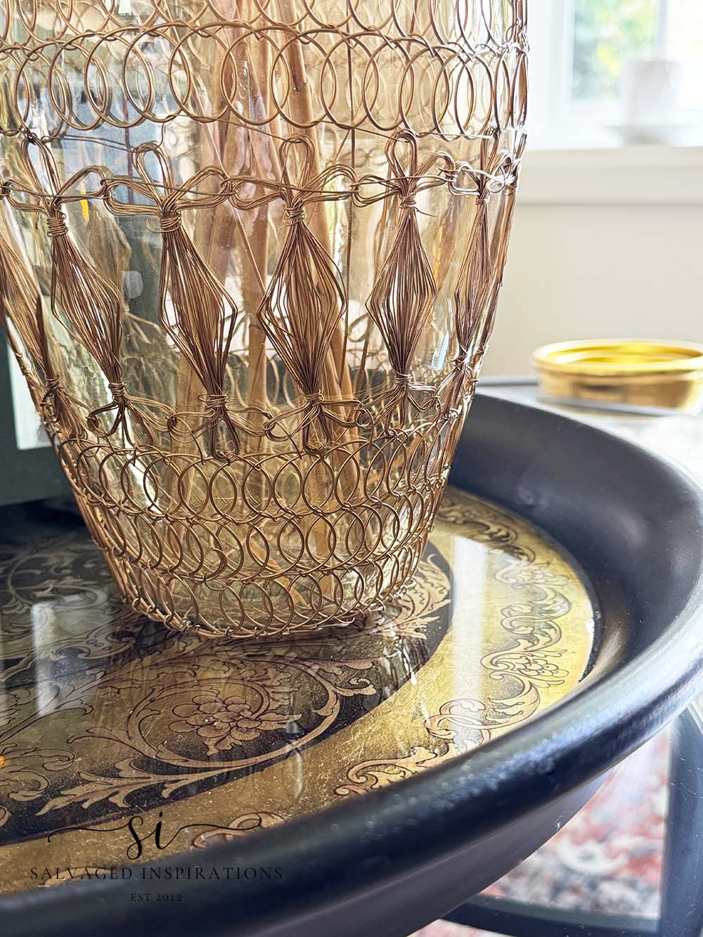 Large Thrifted Table Tray SI