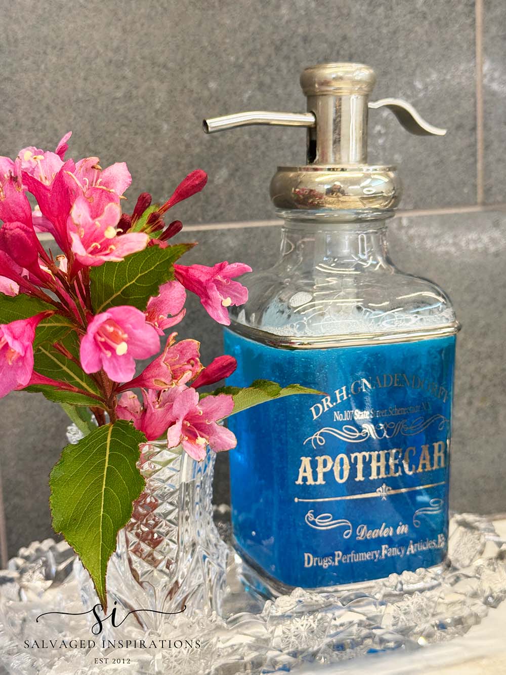 Old Crystal Dish Used For Soap