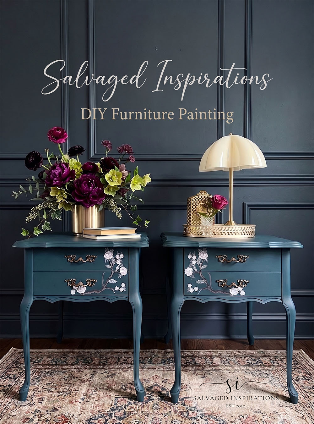 Salvaged Inspirations Painted FP Tables AI bckgrnd 1