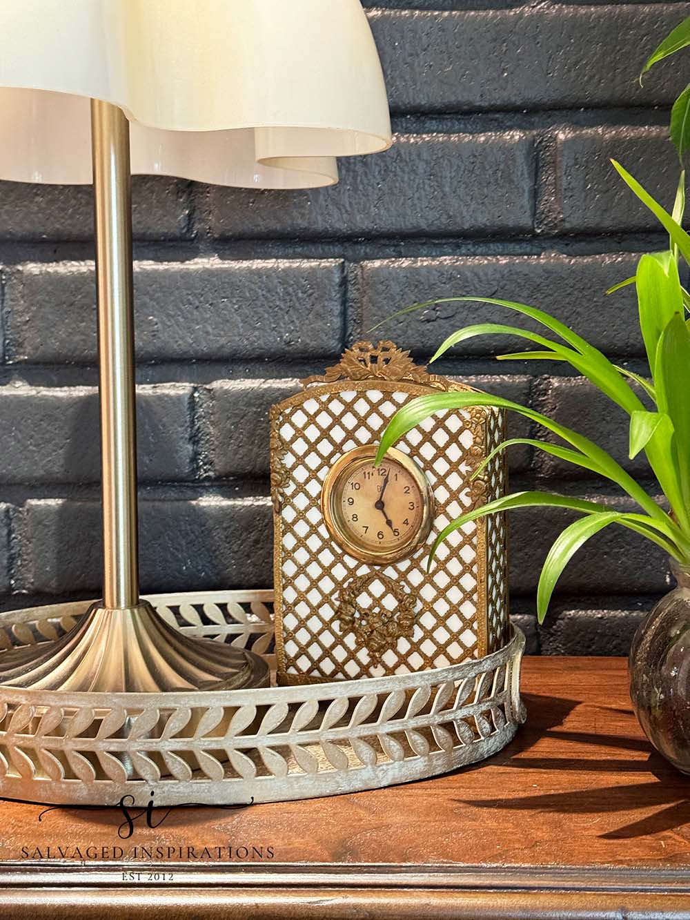 Vintage Porcelain Thrift Clock