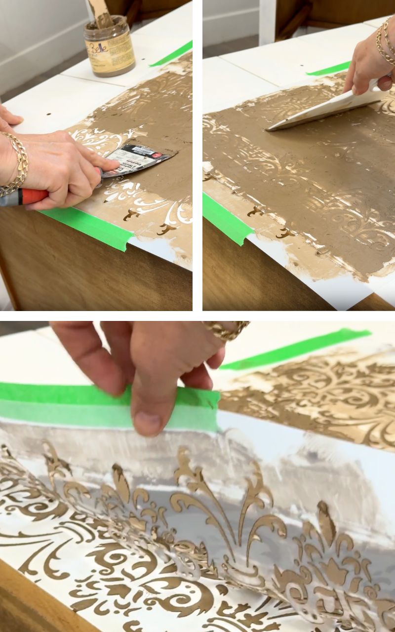 How To Add Raised Stencil To Furniture
