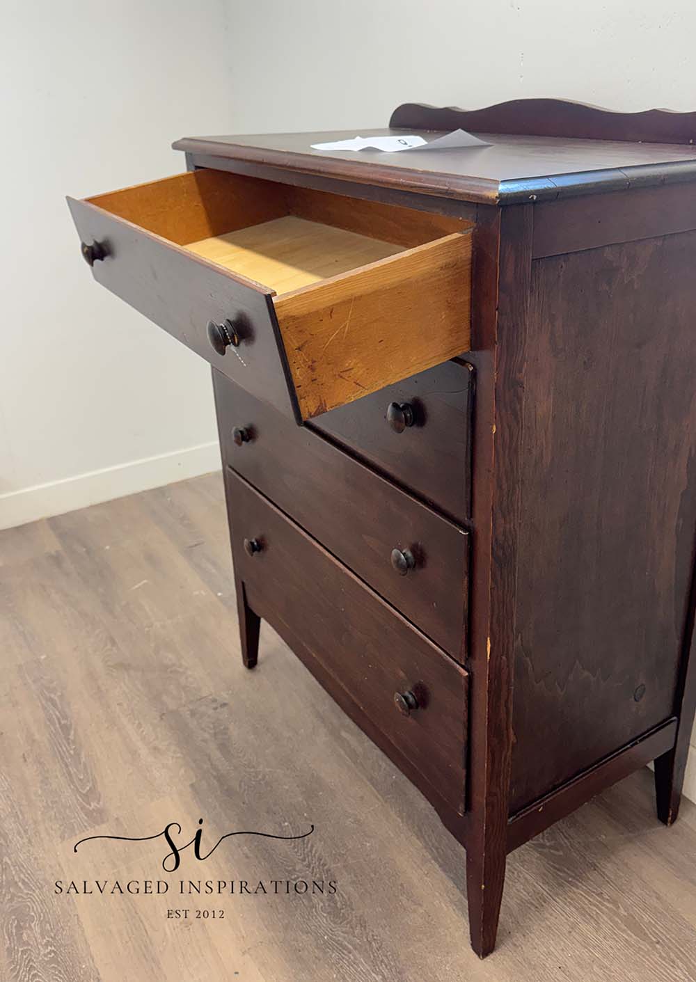 Top Drawer Fix On Vintage Dresser