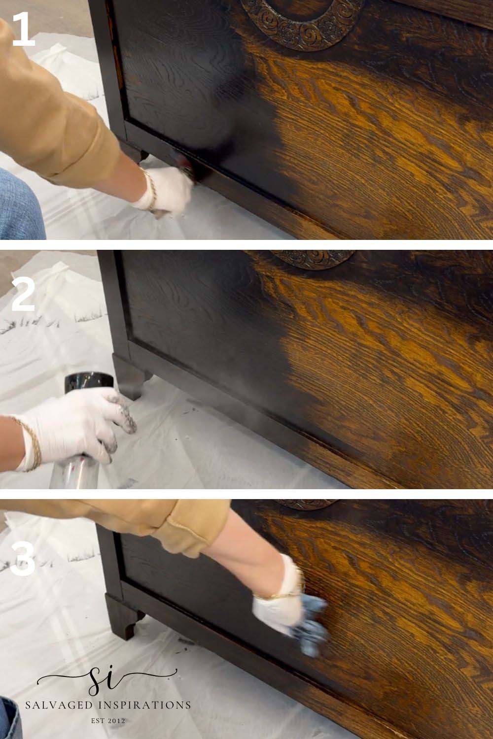3 EASY Steps For A Black Paint Wash