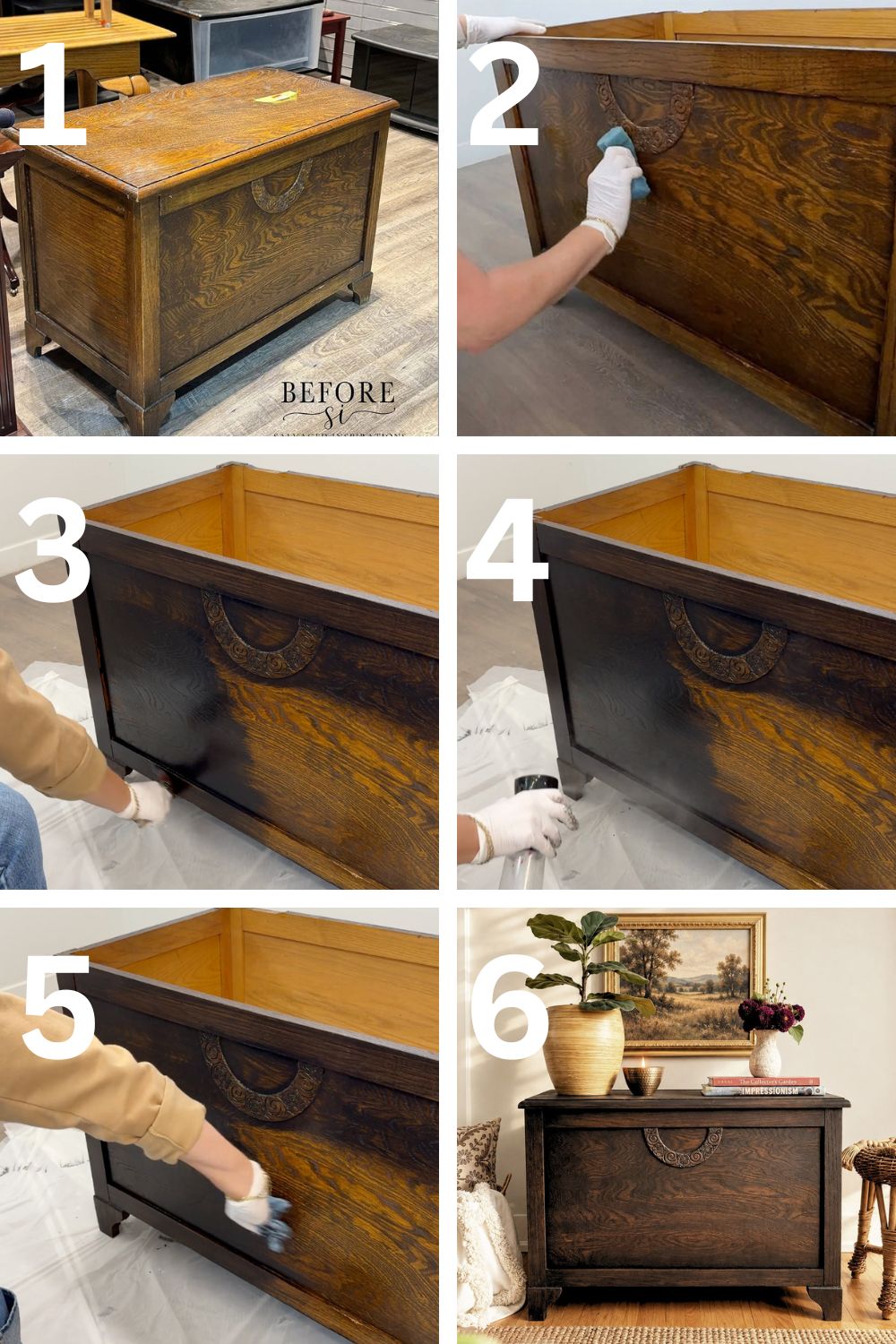 3 Step EASY Black Wash Paint Finish
