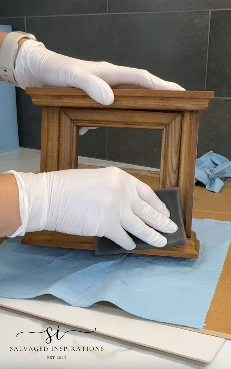 Cleaning and Sanding Wood Clock Frame