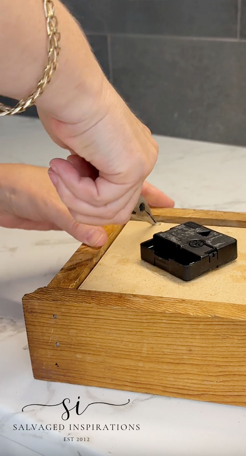 Removing Back Of Clock
