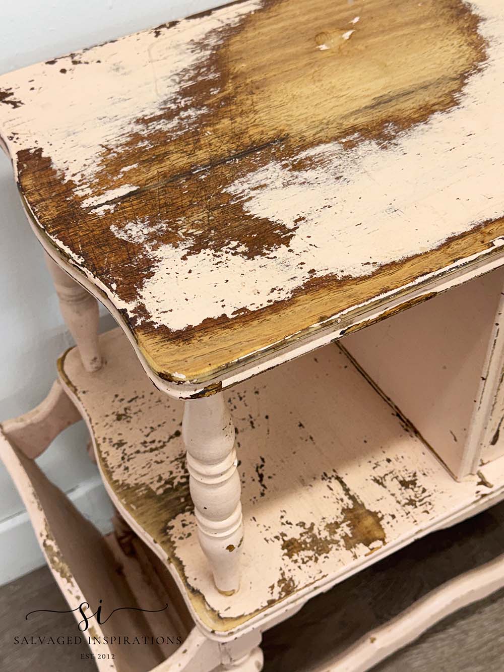 Scratched Up Top with Peeling Paint