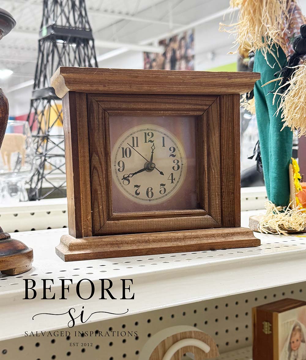 Thrift Clock Before - Salvaged Inspirations