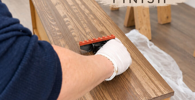 How to Paint a Bathroom Vanity to Look Like Wood