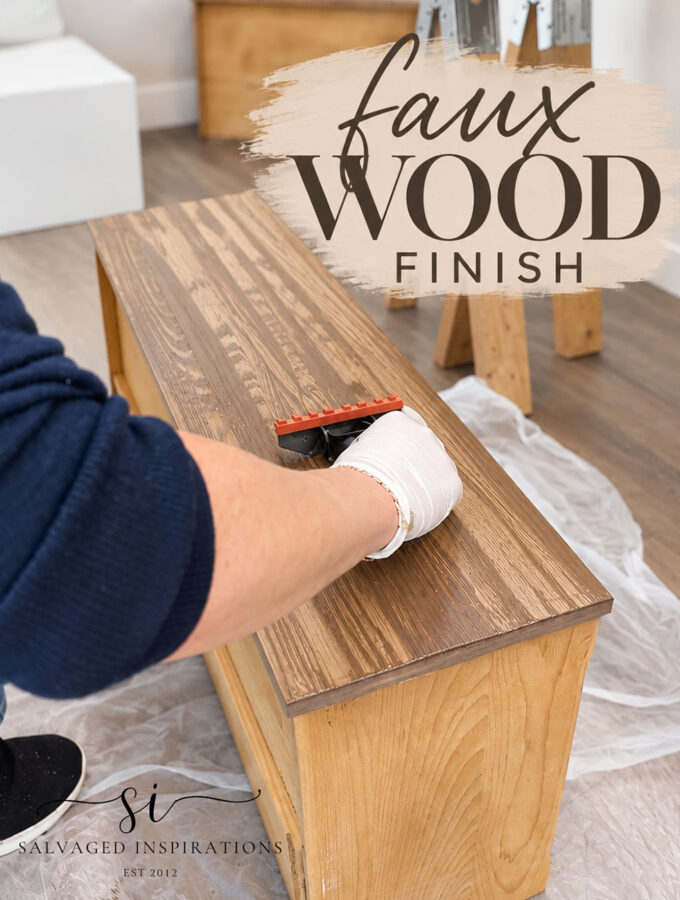 Faux Wood Paint Finish DIY Tutorial