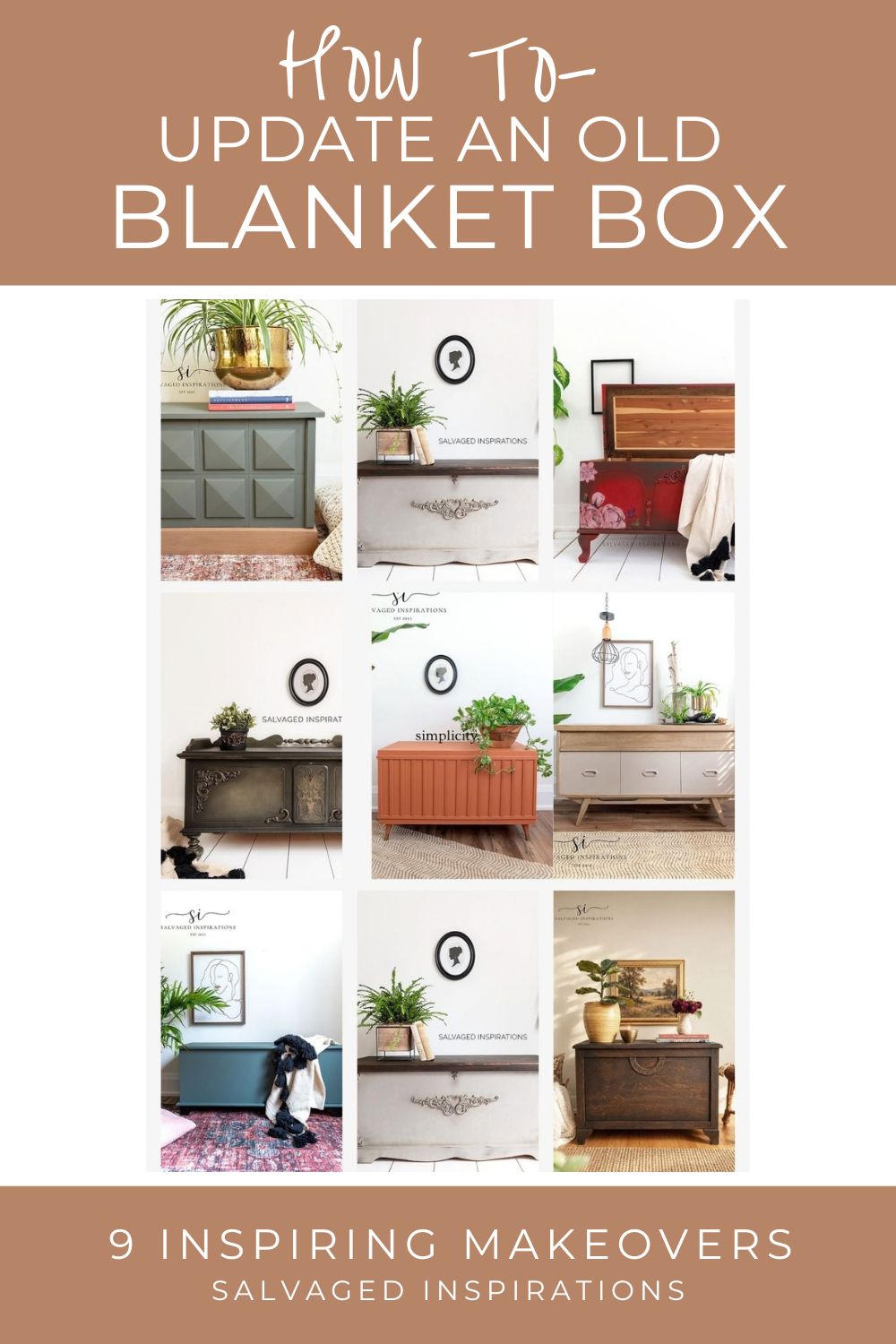 How To Update An Old Blanket Box - 9 Makeovers
