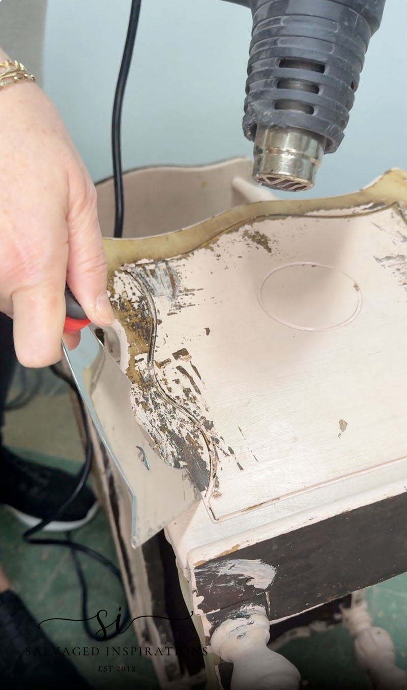 Removing Paint With A Heat Gun and Scraper