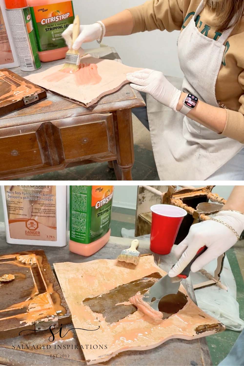 Removing Paint with Chemical Stripper