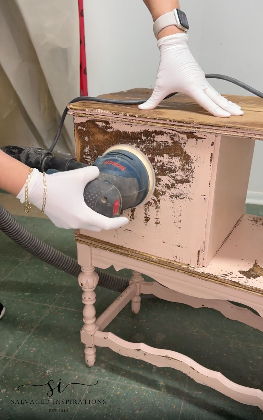 Sanding Off Old Paint Finish On Furniture