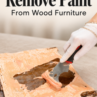 Scraping Paint from Wood Furniture
