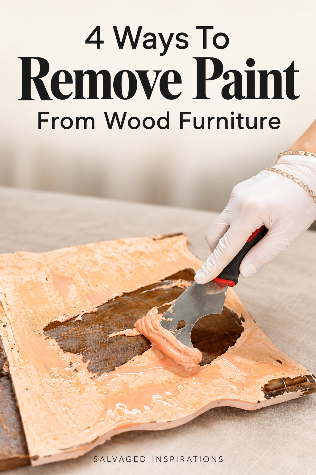 Scraping Paint from Wood Furniture