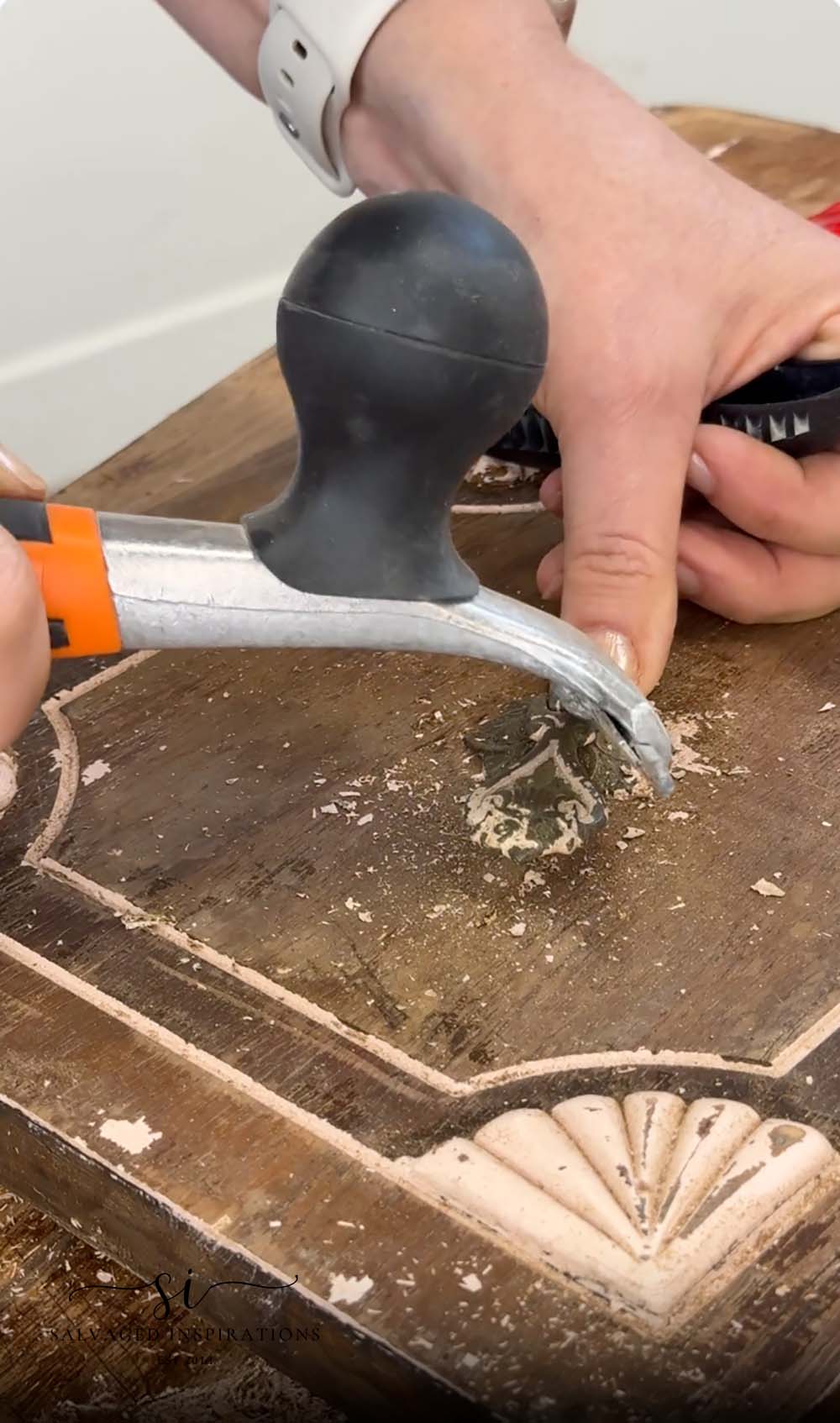 Using A Carbide Scraper For Detail Paint Removal